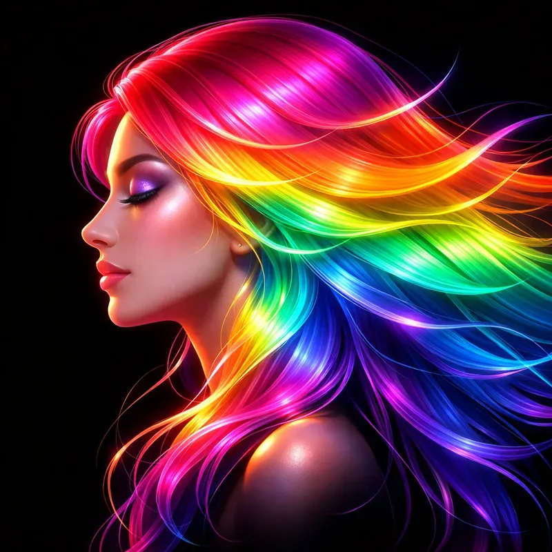 Neon Spectrum Portrait Generator