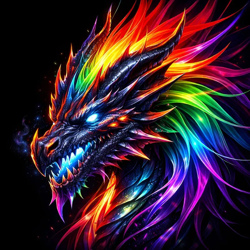 Neon Spectrum Portrait Generator
