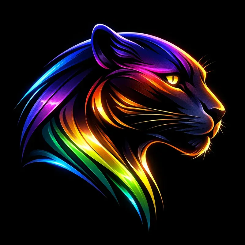 Neon Spectrum Portrait Generator