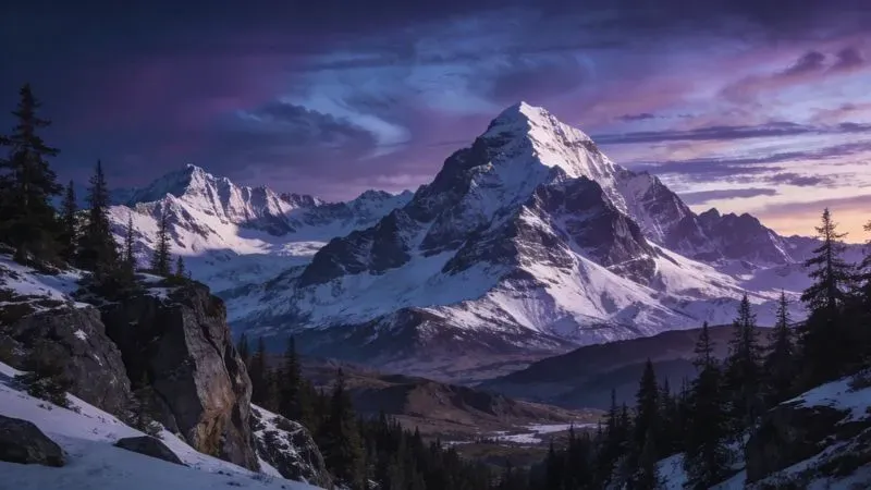 Cinematic Mountain Landscape Generator