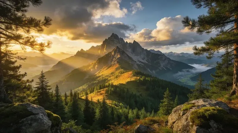 Cinematic Mountain Landscape Generator