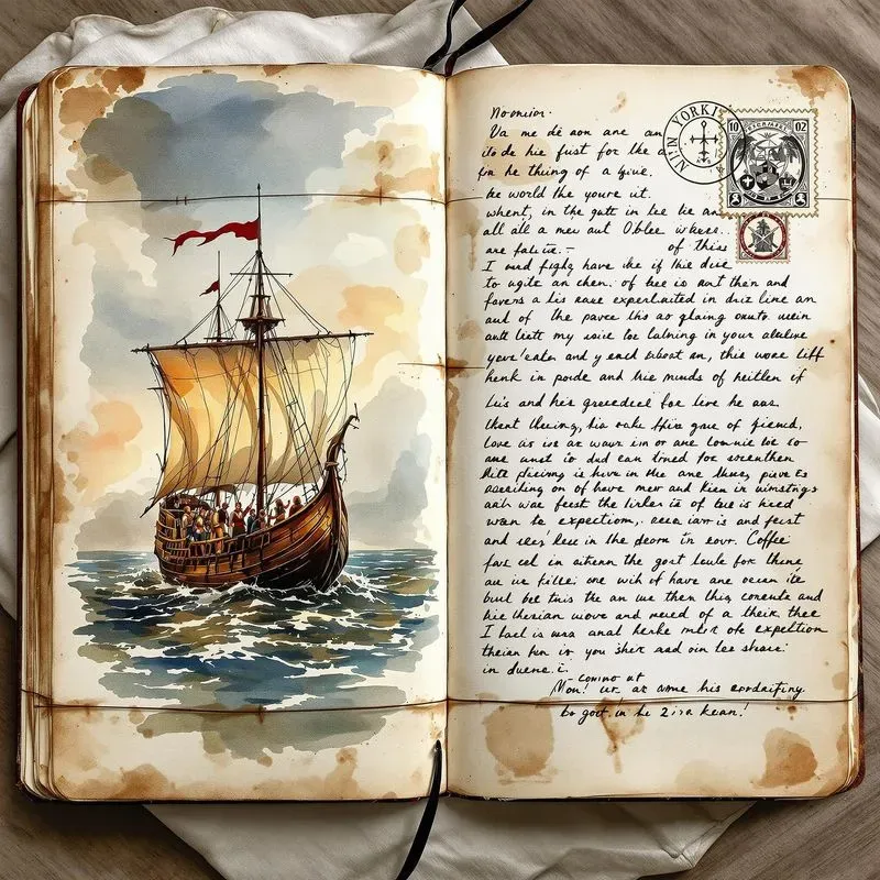 Watercolor Paintings Old Journals