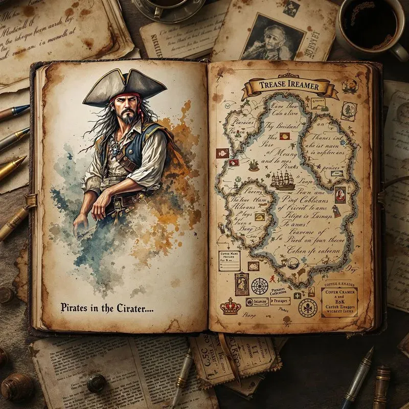 Watercolor Paintings Old Journals