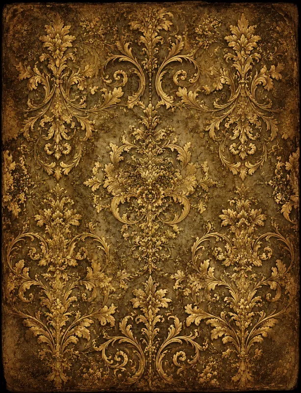 Antique Gilded Junk Journal Pages