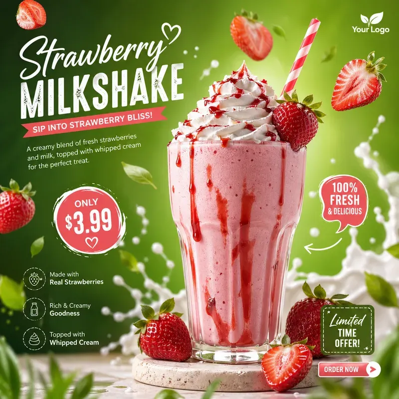 Modern Food Ad Poster Generator