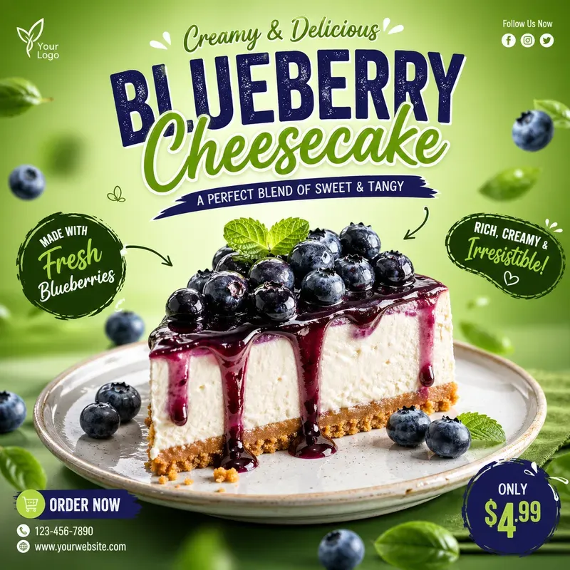 Modern Food Ad Poster Generator