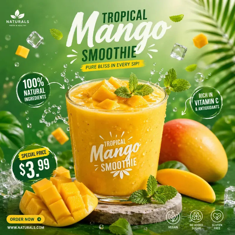 Modern Food Ad Poster Generator
