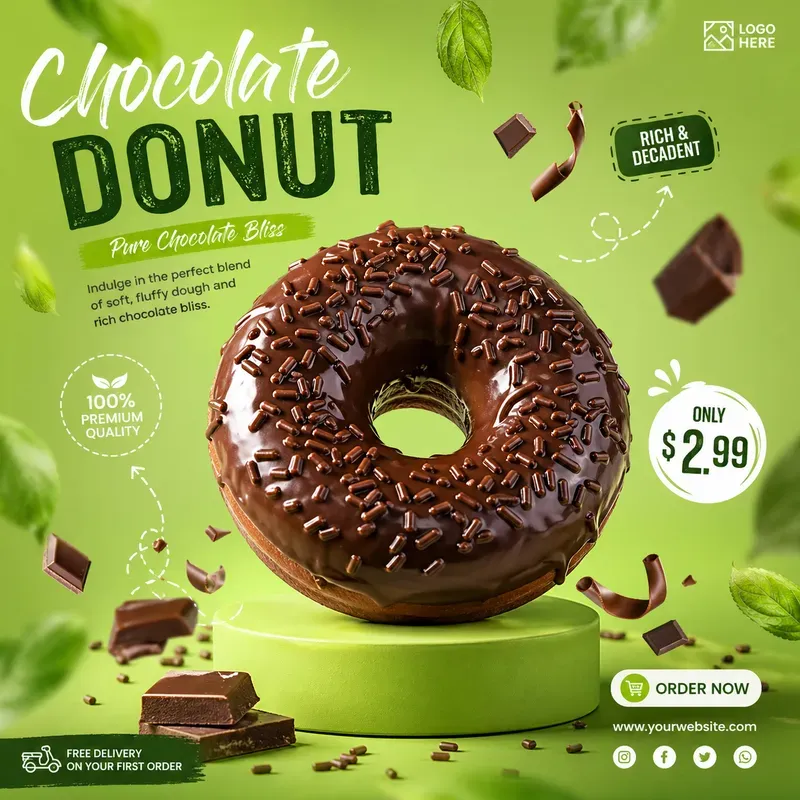 Modern Food Ad Poster Generator