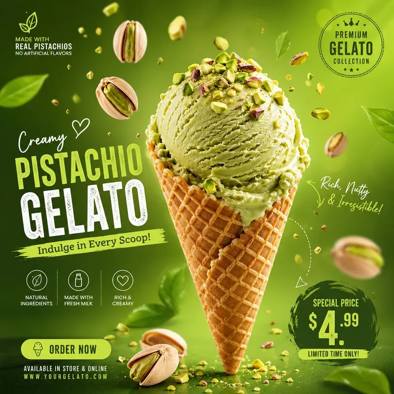 Modern Food Ad Poster Generator
