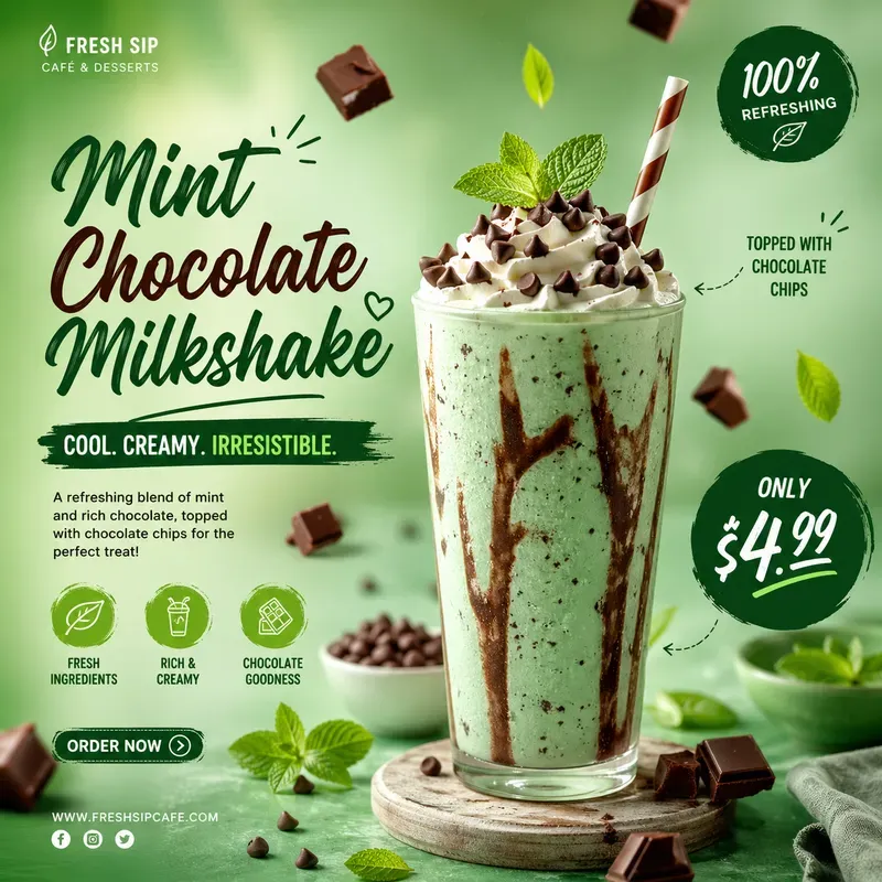 Modern Food Ad Poster Generator