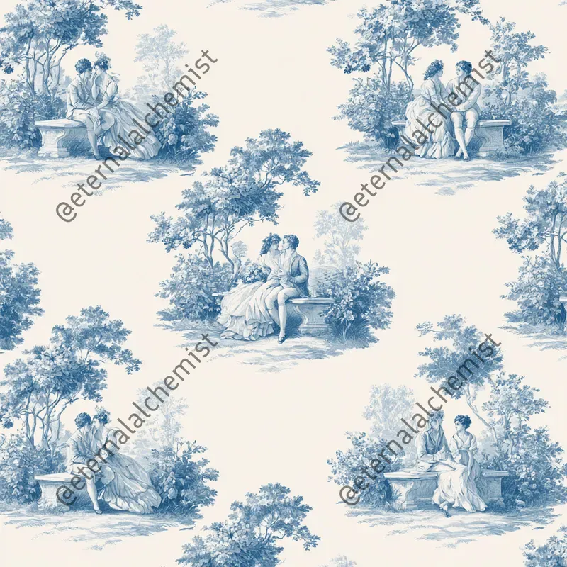 Timeless Toile Scrapbook Pages