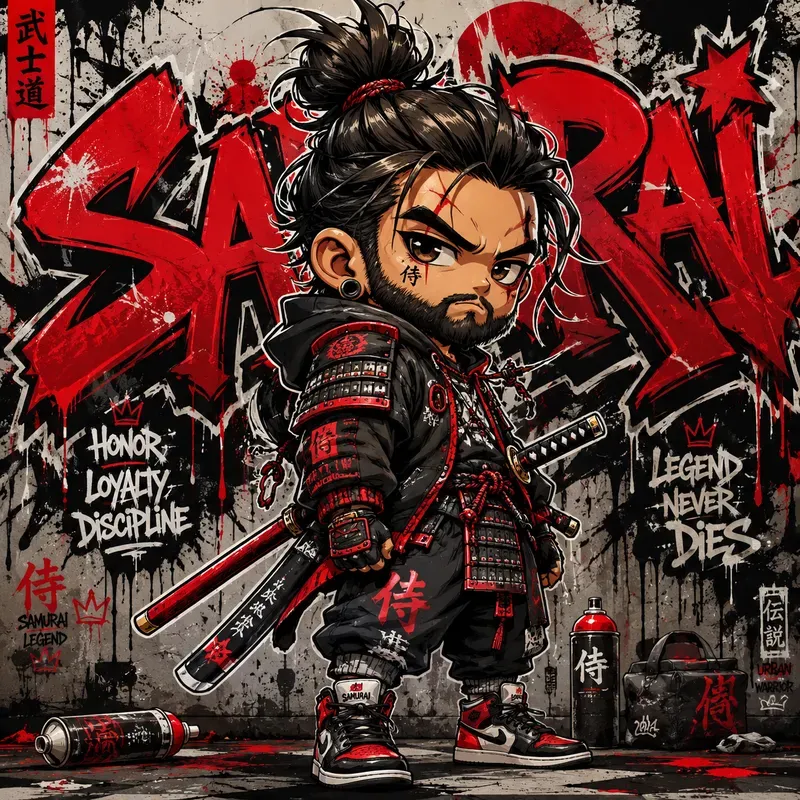 Urban Rebel Chibi Graffiti Legends