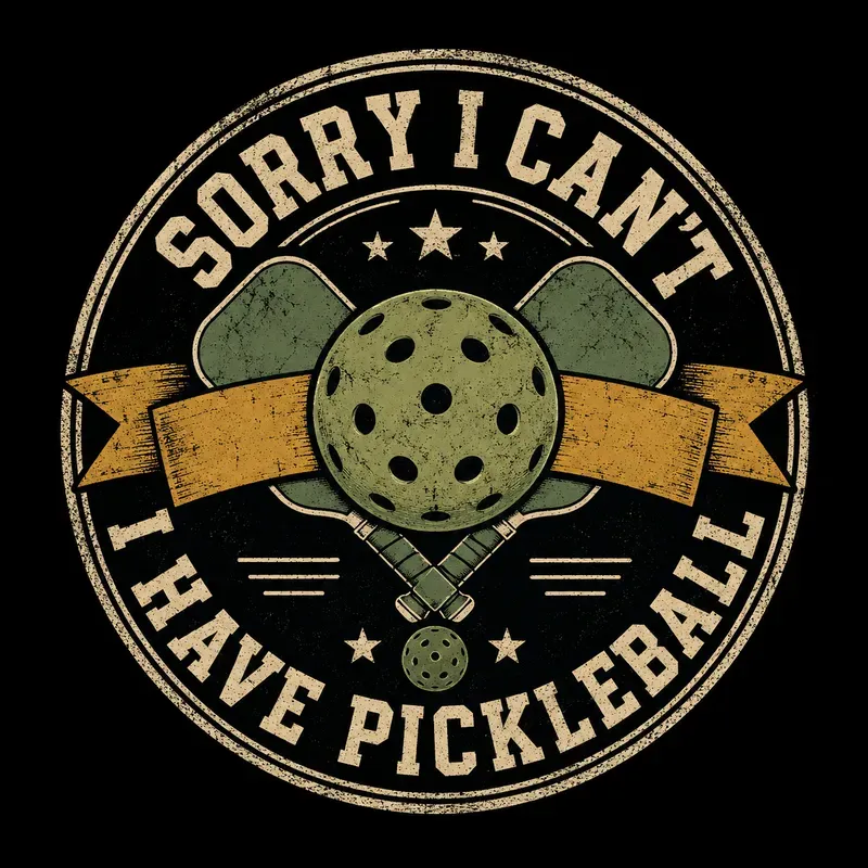 Distressed Vintage Pickleball Tees