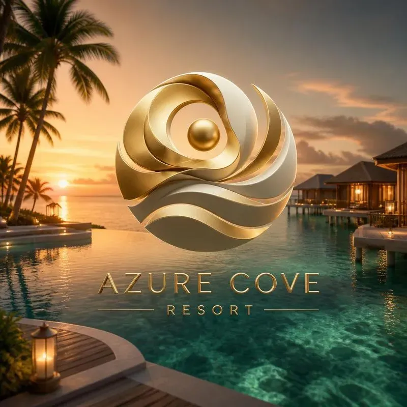 Luxury 3D Hotel Logo Generator