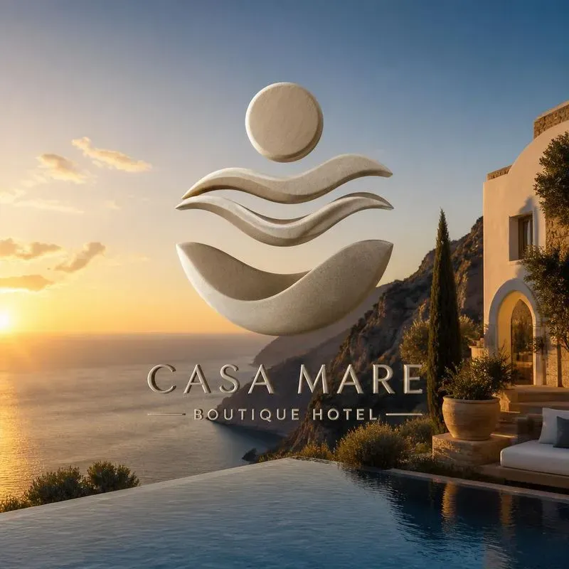 Luxury 3D Hotel Logo Generator