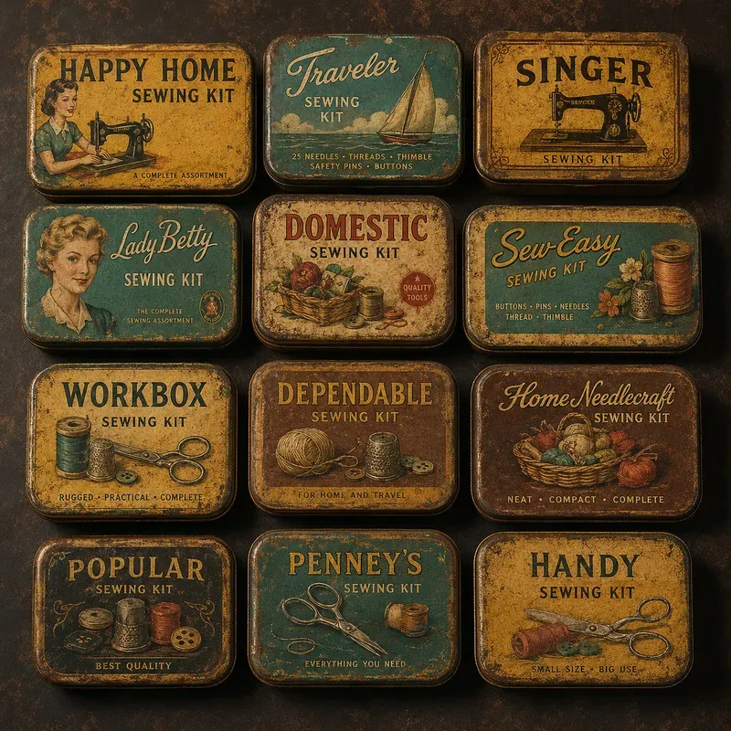 Vintage Collectible Tin Art Collections