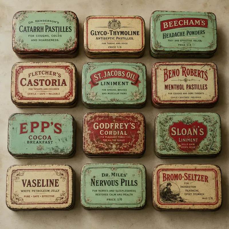 Vintage Collectible Tin Art Collections