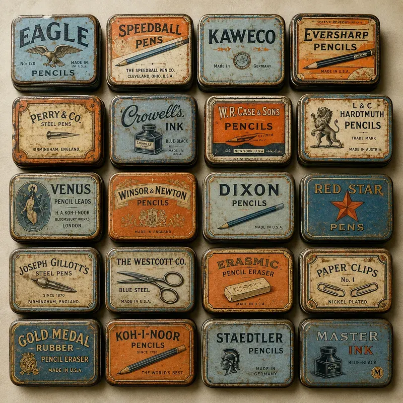 Vintage Collectible Tin Art Collections