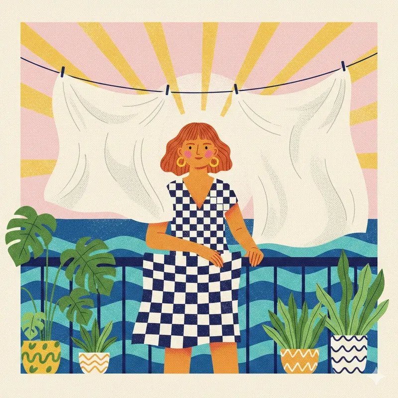 Retro Mediterranean Risograph Art