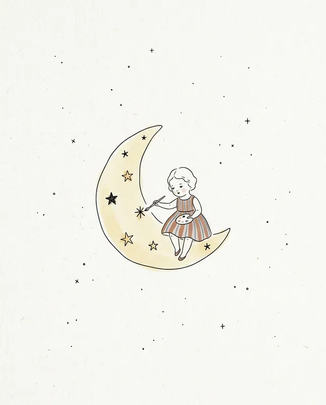 Minimalist Cozy Line Art Scenes Pods