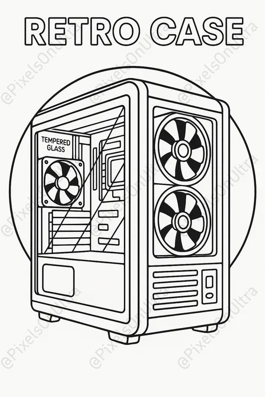 Gaming Pc Coloring Book Pages