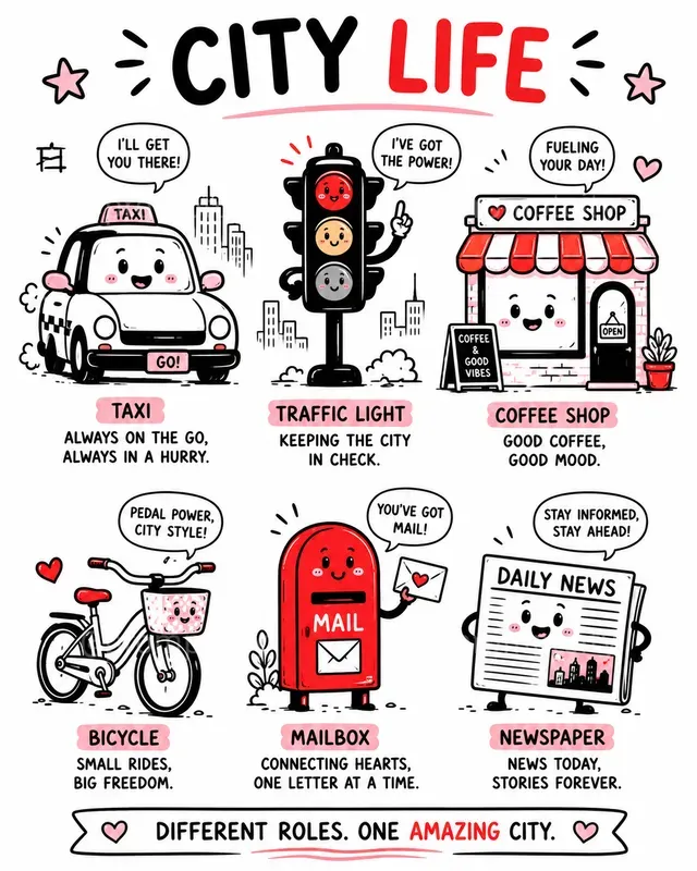 Whimsical Editorial Doodle Illustrations