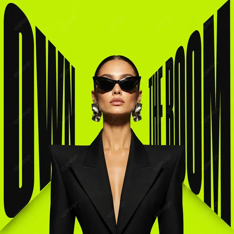 Viral Ad Perspective Typography Posters