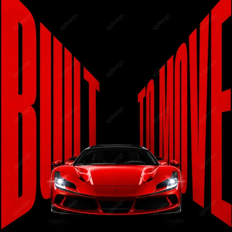Viral Ad Perspective Typography Posters