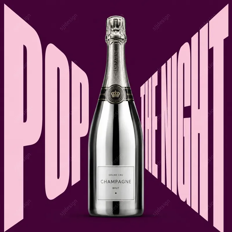 Viral Ad Perspective Typography Posters