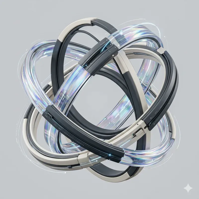 Modular 3D Kinetic UI Hero Assets