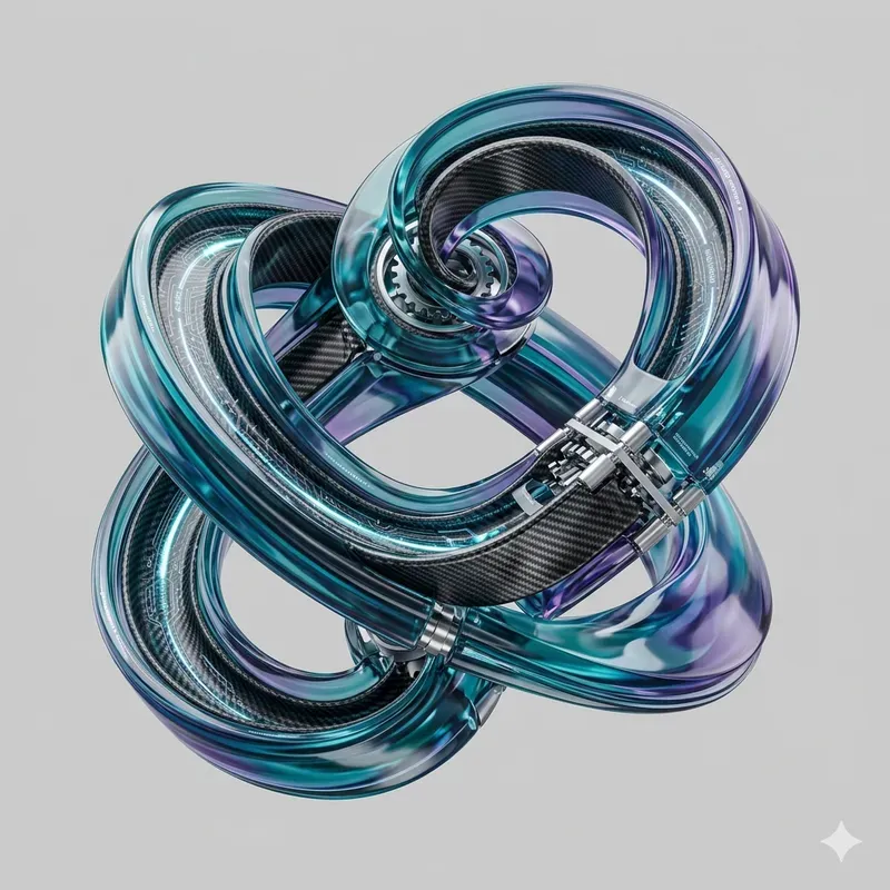 Modular 3D Kinetic UI Hero Assets