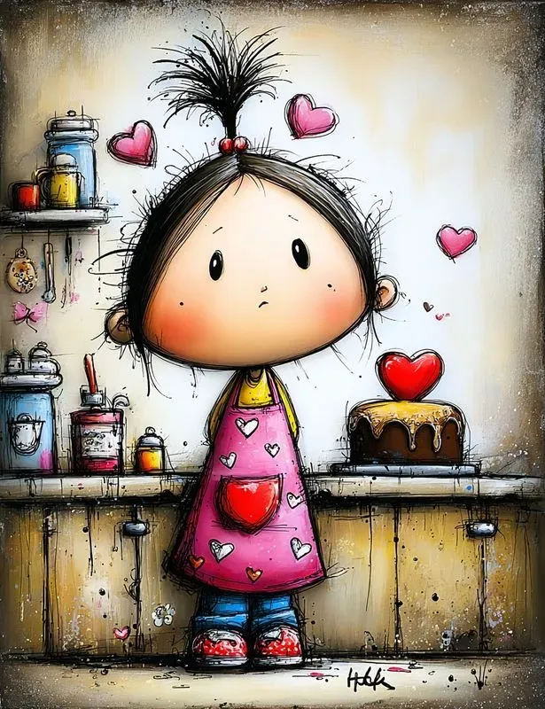 Valentine Storybook Junk Journal Pages