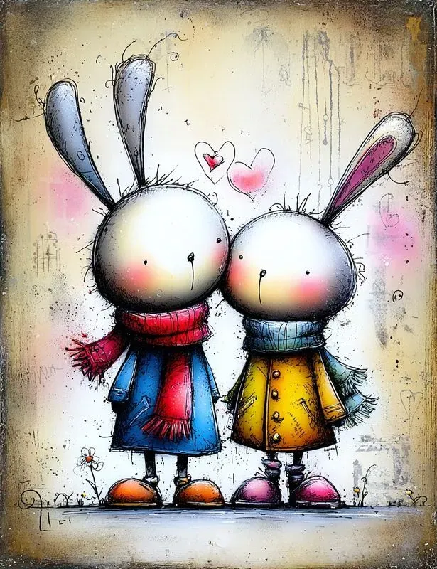 Valentine Storybook Junk Journal Pages
