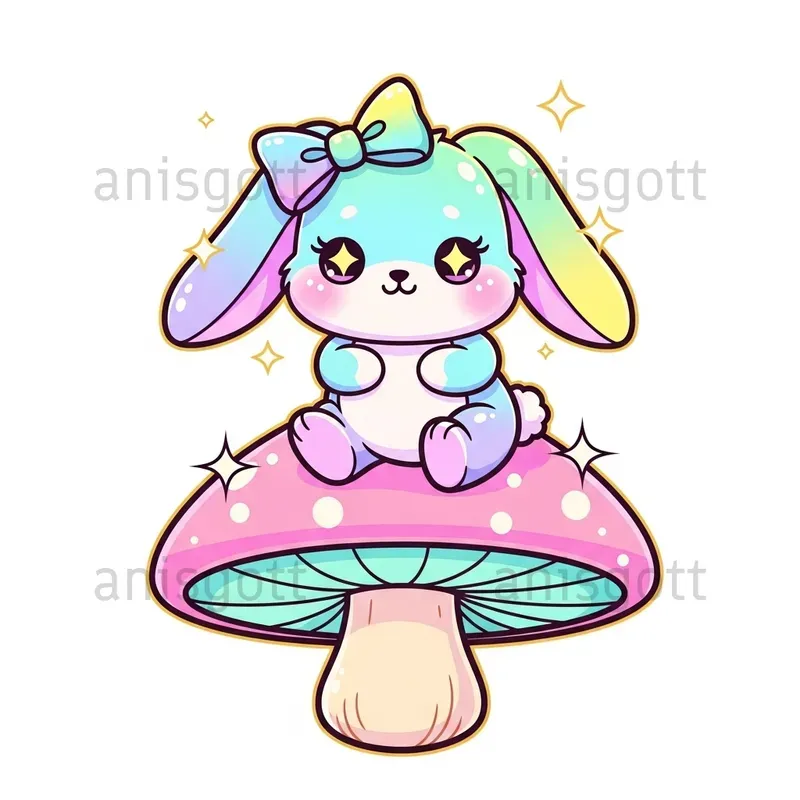 Whimsical Iridescent Nursery Clipart