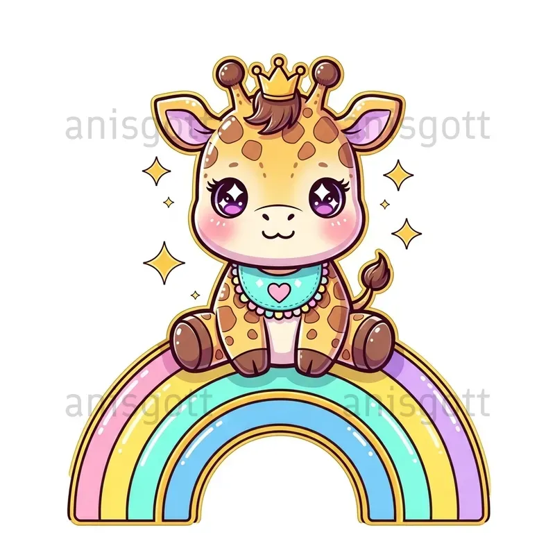 Whimsical Iridescent Nursery Clipart