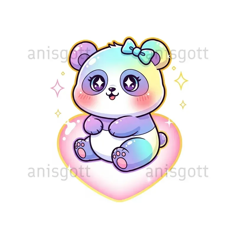 Whimsical Iridescent Nursery Clipart