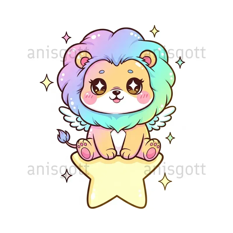 Whimsical Iridescent Nursery Clipart