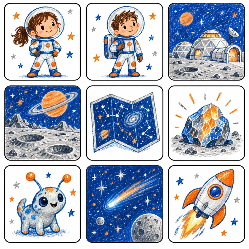 Story Starter Picture Card Sheets