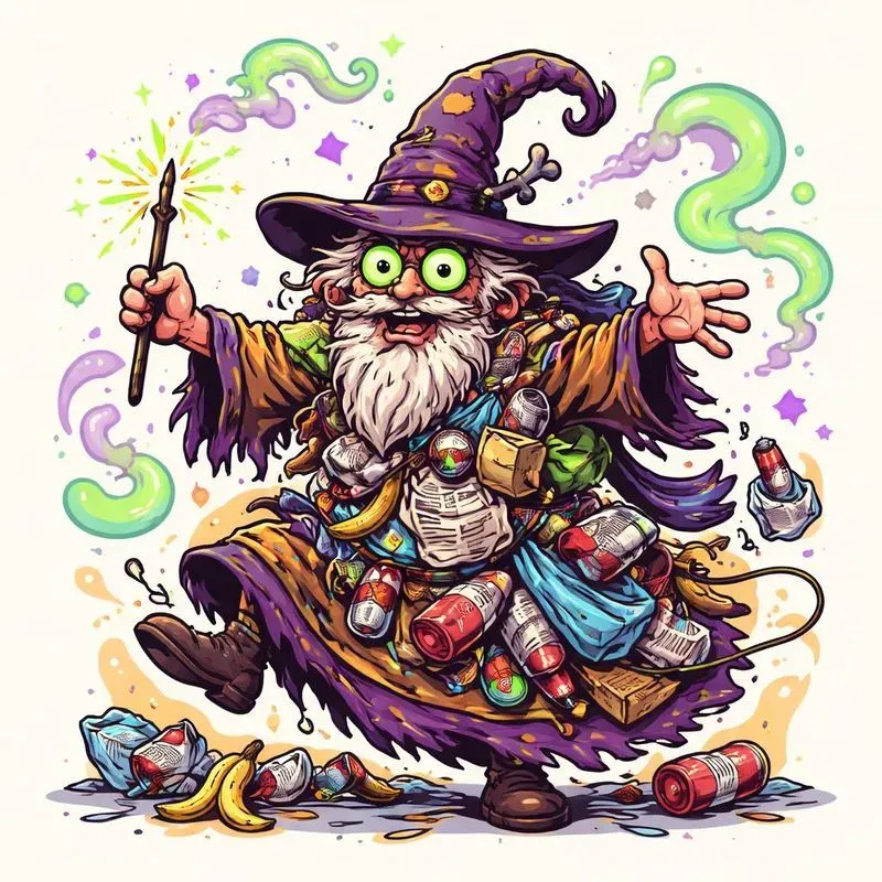Trash Wizard Cartoons
