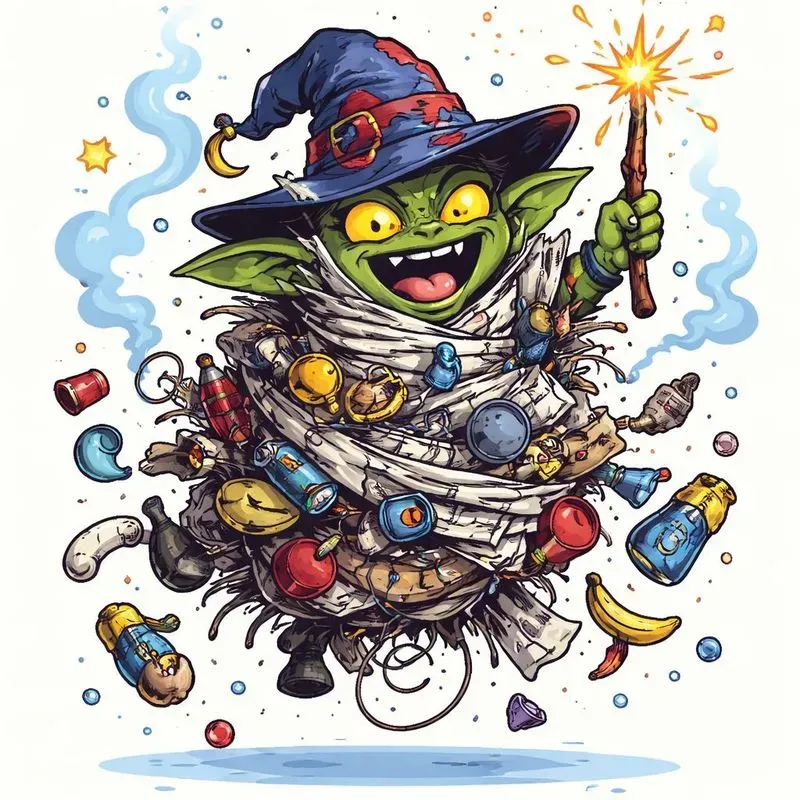 Trash Wizard Cartoons