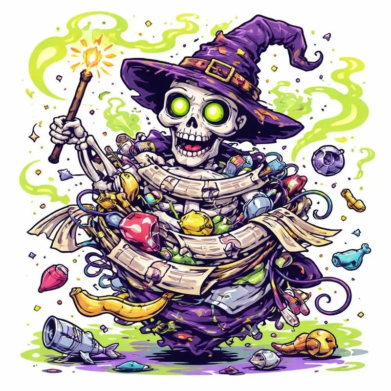Trash Wizard Cartoons