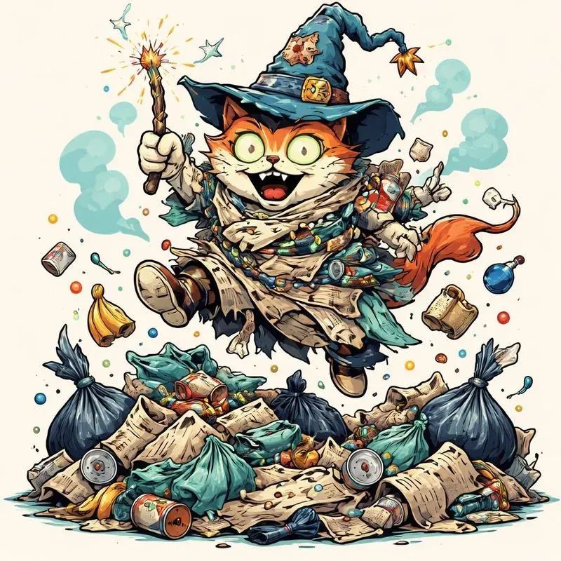 Trash Wizard Cartoons