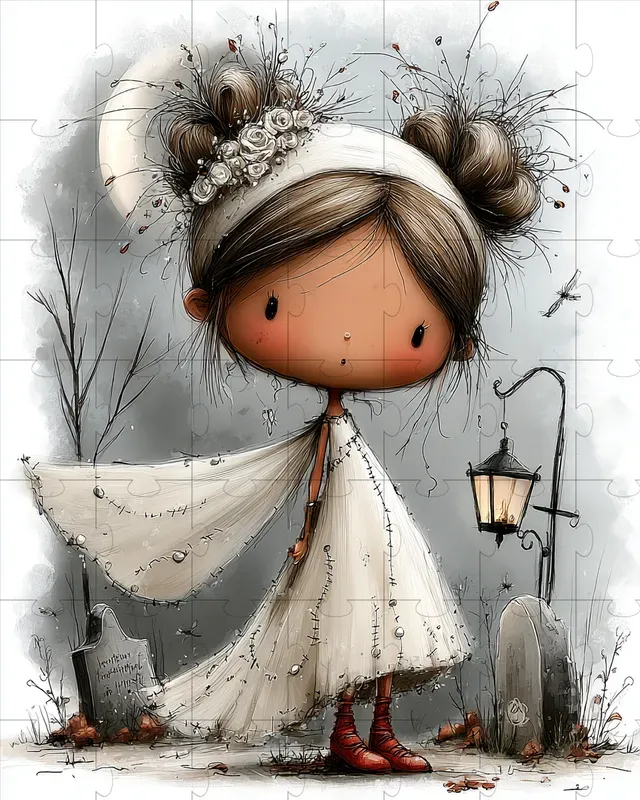 Ghost Bride Girls Halloween