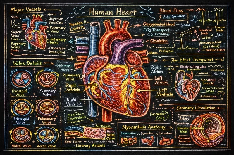 Neon Anatomy Blackboard Generator