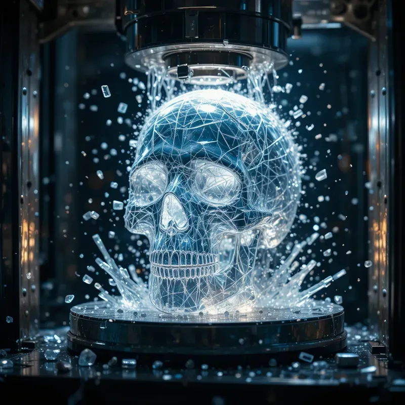 Crushed Elegance Glasses Under Pressure