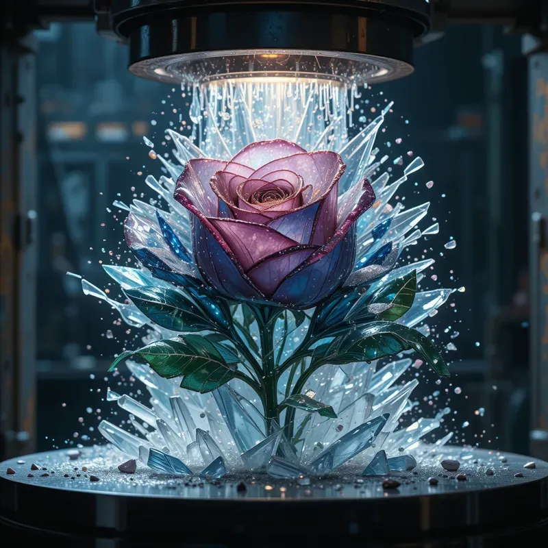 Crushed Elegance Glasses Under Pressure