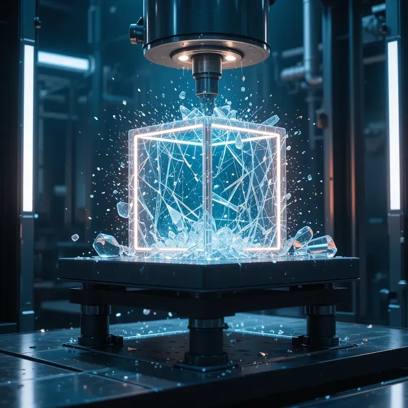 Crushed Elegance Glasses Under Pressure