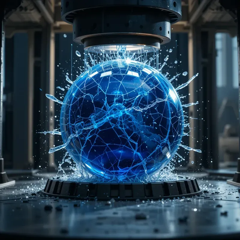 Crushed Elegance Glasses Under Pressure