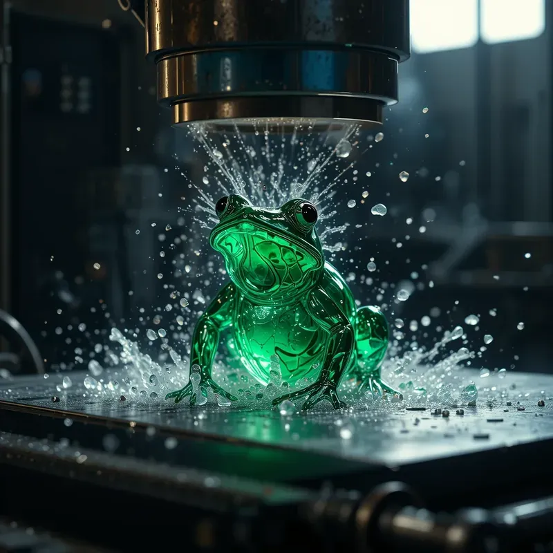 Crushed Elegance Glasses Under Pressure