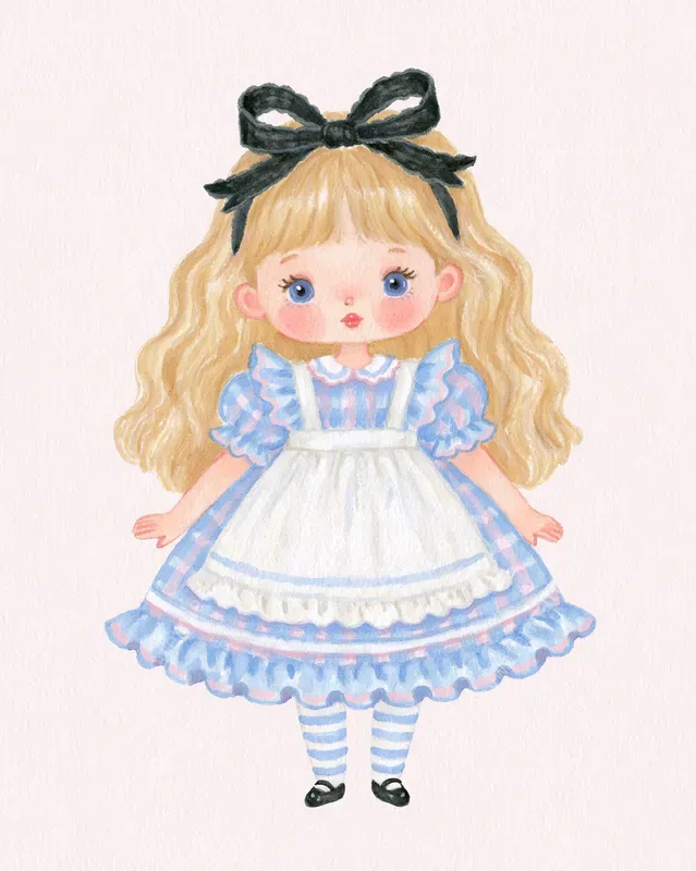 Go Ask Alice Nursery Watercolor Cliparts